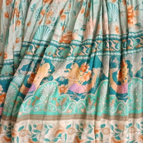 SPELL Mermaid Print Mini Dress Size M NWOT - Picture 13 of 15